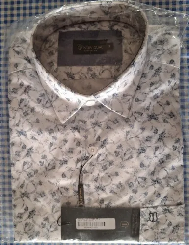 Camisa Social Individual Manga Curta. Lacrado!
