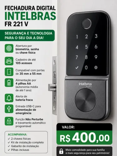 Fechadura eletrônica digital