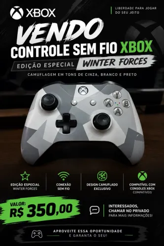 Controle de Xbox Winter Forces