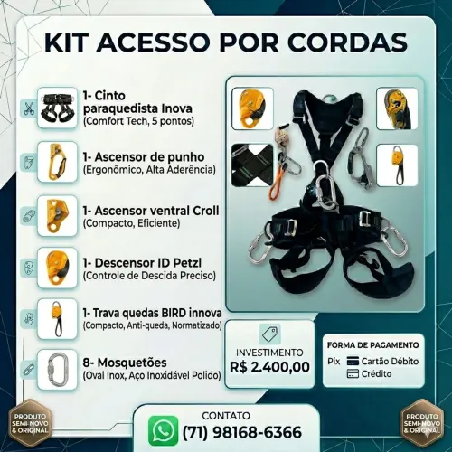 Kit acesso por cordas 