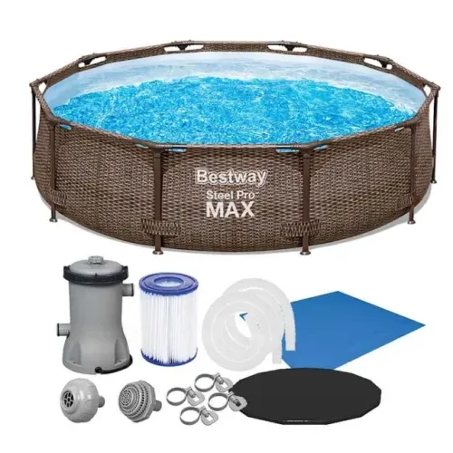 Promoção Piscina Bestway 4678L com Filtro Capa e Forro Achadinho Shopee