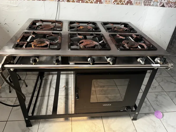 Fogão industrial de alta pressão com Forno