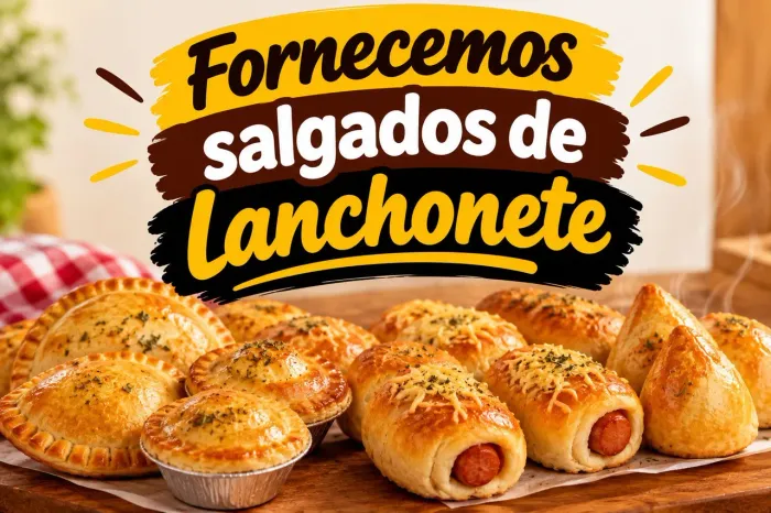 Fornecemos salgados e assados de lanchonete 