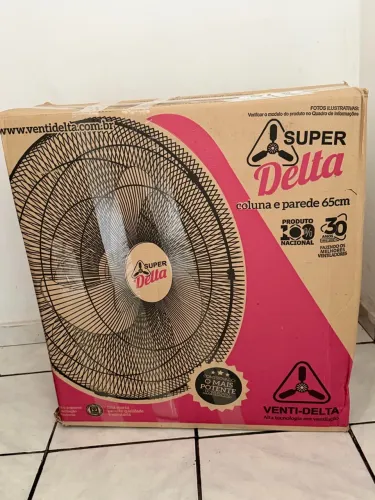 Ventilador Super Delta coluna e parede 65cm, Bivolt 160 Fios, 230W