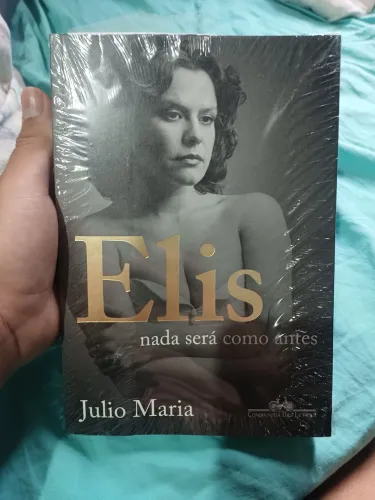 Livro elis lacrado, mas com detalhe na capa