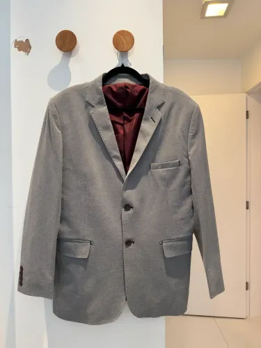 Blazer masculino - preto e branco - Tm 52