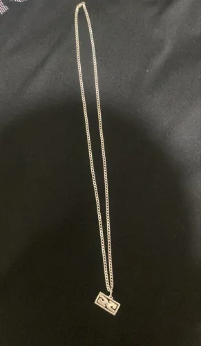 Corda prata 3mm 70cm + Pingente Cyclone
