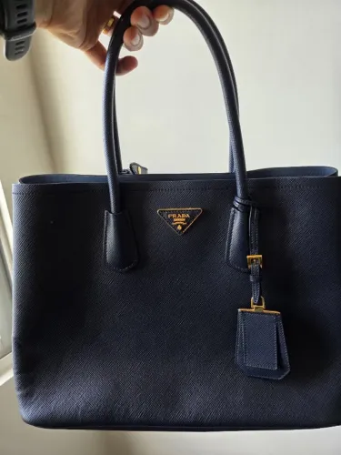 Bolsa Prada Saffiano azul original