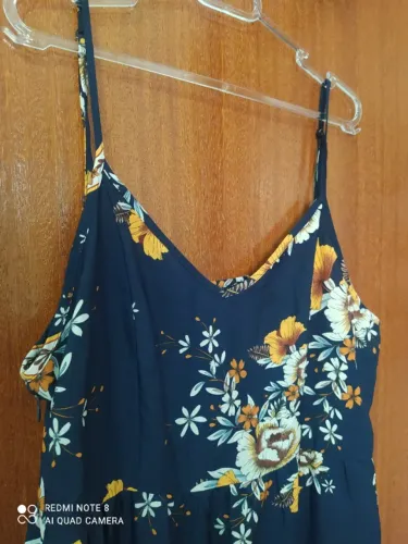 Vestido florido longo