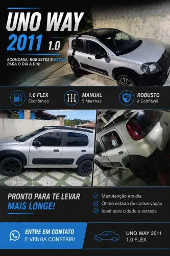 Fiat Uno Mille WAY Economy 1.0 F.flex 4P 2011