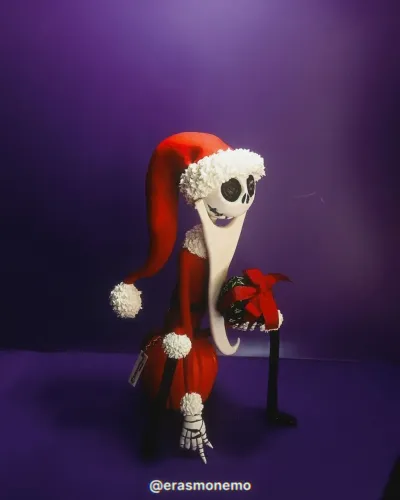 action figure Jack Skellington Papai Noel Biscuit Colecionável