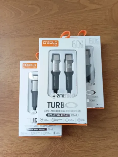 Cabo USB-C para Android Novo na Caixa