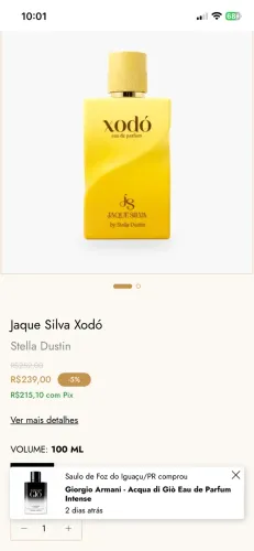 Perfume Xodó 