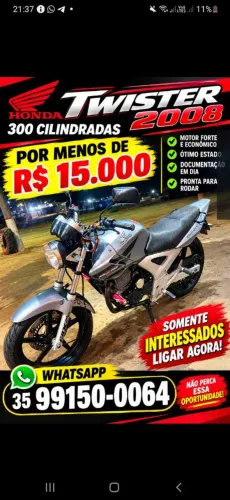 Moto barata e semi nova