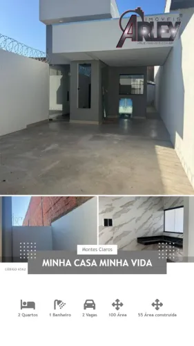 CASA A VENDA NO JARDIM PRIMAVERA 2 quartos Aceita Financiamento