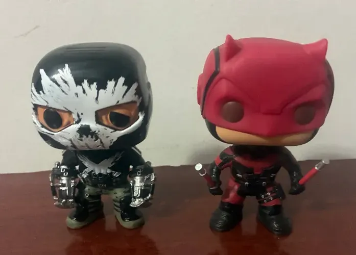 Funko Pop Daredevil Demolidor 120 Vaulted + Crosbone - Sem caixas
