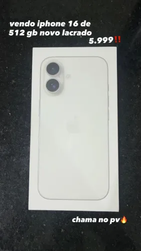 Iphone 16 de 512 GB Novo Lacrado