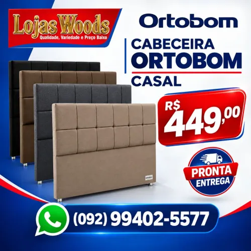 Cabeceira Casal Ortobom R$ 449,00 Nova a Pronta Entrega