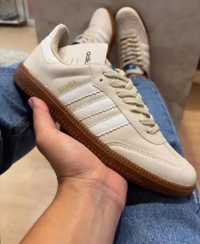Tênis Adidas Samba Feminino Bege 34 ao 39