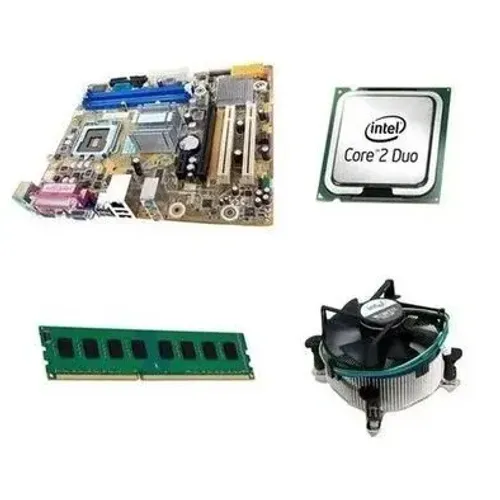 Kit placa placa 775 ddr3 4 GB de memória processador core 2 duo