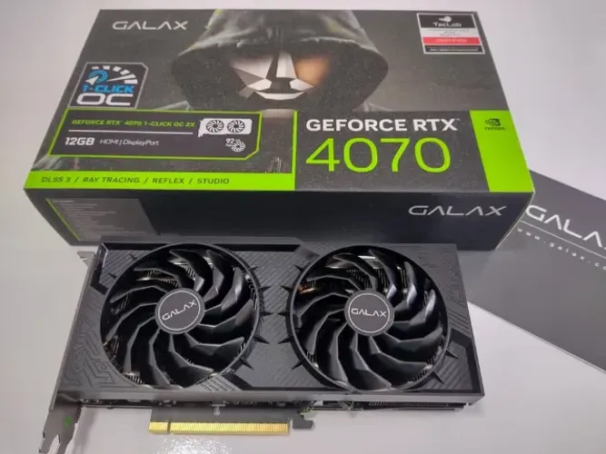 Placa de Video GeForce RTX 4070 12gb Galax 1ClickOC Gtia até Julho/2027