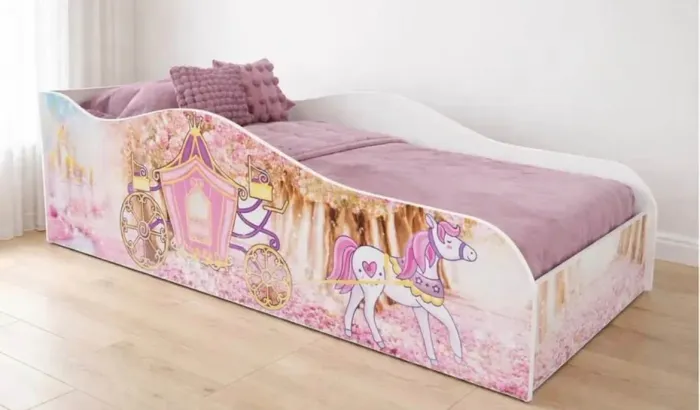 cama solteiro menina princesas