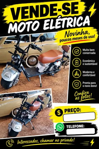Vende moto eletrica nova