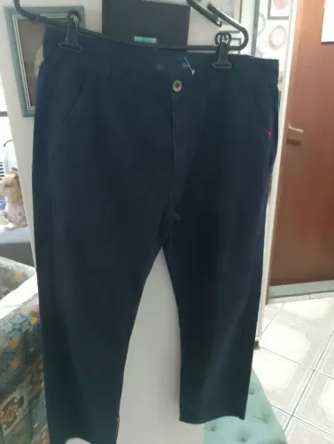 Calça masculina de sarja side walk