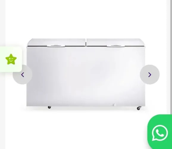 Vendo freezer nunca usado duas portas 530 litros interessado chama no zap *za