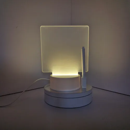 LUMINÁRIA QUADRO DE MENSAGEM ? DEIXE SEU CANTINHO MUITO MAIS ESPECIAL!