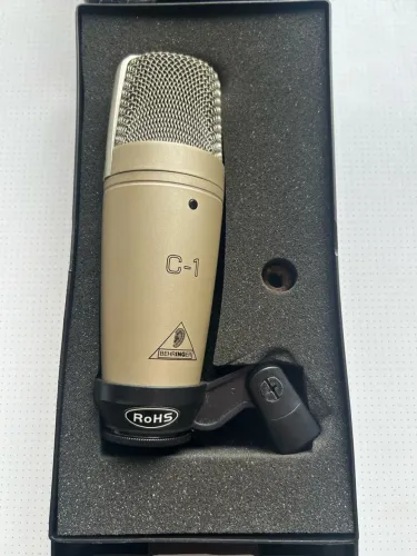MICROFONE CONDENSADOR BEHRINGER C-1 - NUNCA USADO