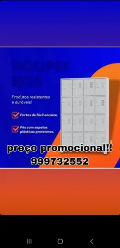 Roupeiros pra vestiarios 4 8 12 16 20 portas novos pronta entrega