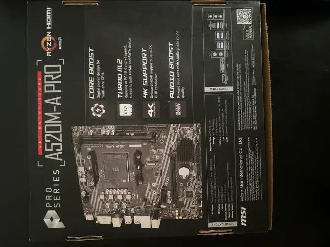 ? Placa-Mãe MSI A520M-A PRO AM4 - Ryzen 3000/5000 | DDR4 | M.2 | HDMI 4K ?