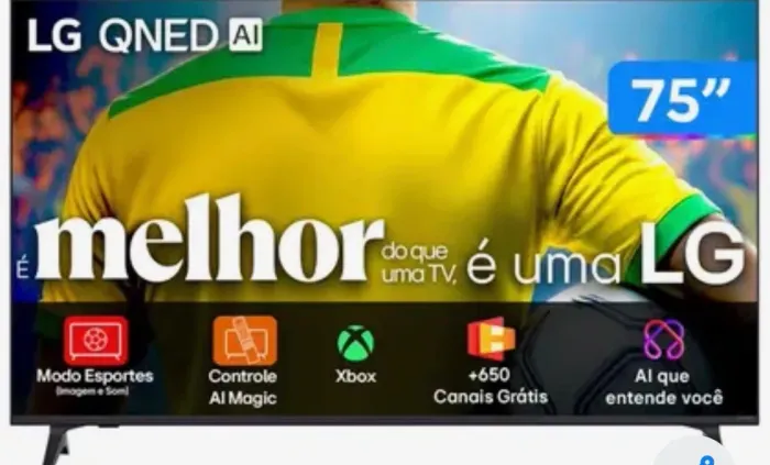 Smart TV 75" LG 4K Ultra HD QNED 75NANO80ASA