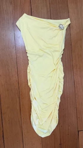 Vestido mídi drapeado - único 