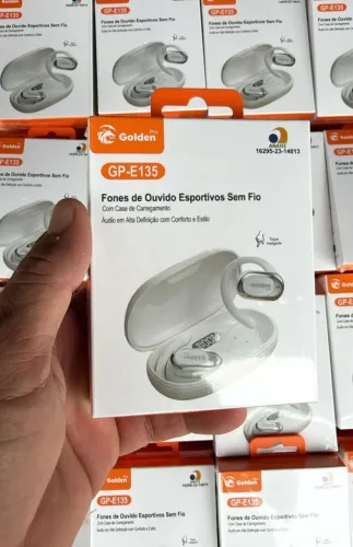 Fone de ouvido sem fio bluetooth esportivo
