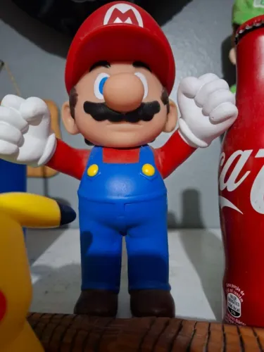 Bonecos Super Mario e Yoshi tamanho Grande
