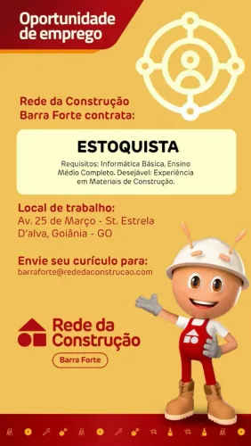 Contrata estoquista 2500,00