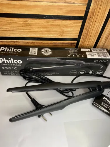 Prancha Chapinha Cerâmica Black 230° - Philco an4