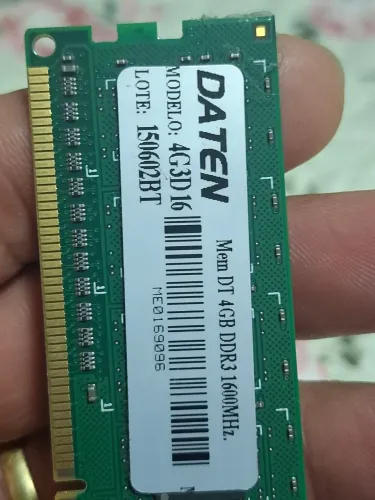 Memória ram DDR3 4GB
