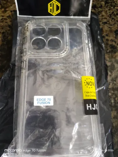 Capinha transparente para celular moto Edge 70 fusion