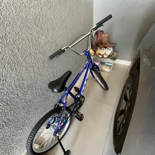 Bicicleta Woltz Steel Aro 20 Freios V-brake Infantil Cor Azul Tamanho Do Quadro 31cm