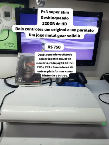 Vende se PS3 SLIM DESBLOQUEADO