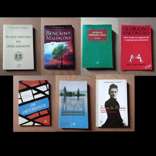 Livros religiosos católicos [valores na descrição]