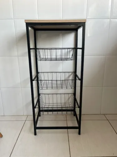 Fruteira de Chão para Cozinha 03 Andares