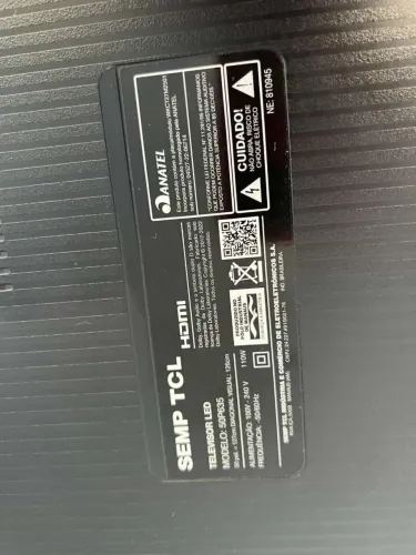 Smartv TCL 50 tela quebrada