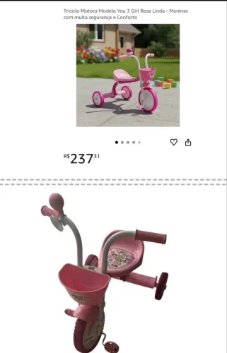 Triciclo infantil 