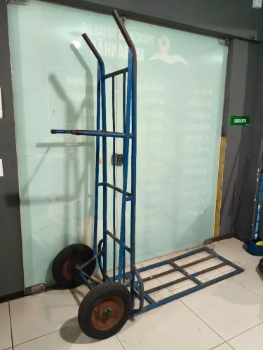 Carrinho de Carga Armazém com Plataforma Rebatível - Reforçado