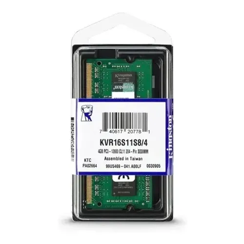 Memória Kingston DDR3 4gb PC3L KVR16S11/4 NOTEBOOK