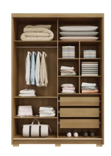 Guarda Roupa Infinity Porta de Correr Mdf 100%